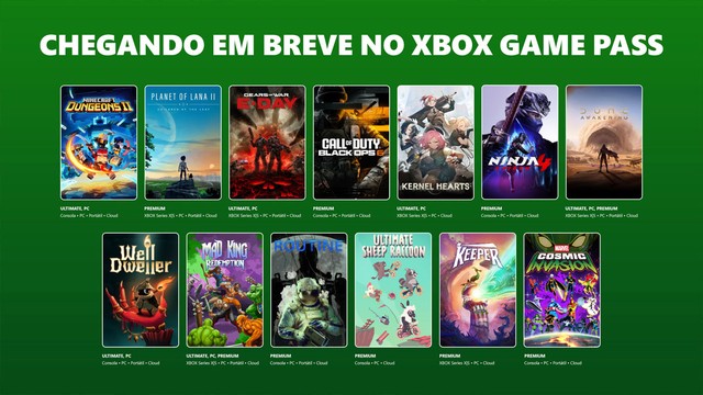 Xbox Game Pass de setembro traz Gears of War, Black Ops 6 e mais