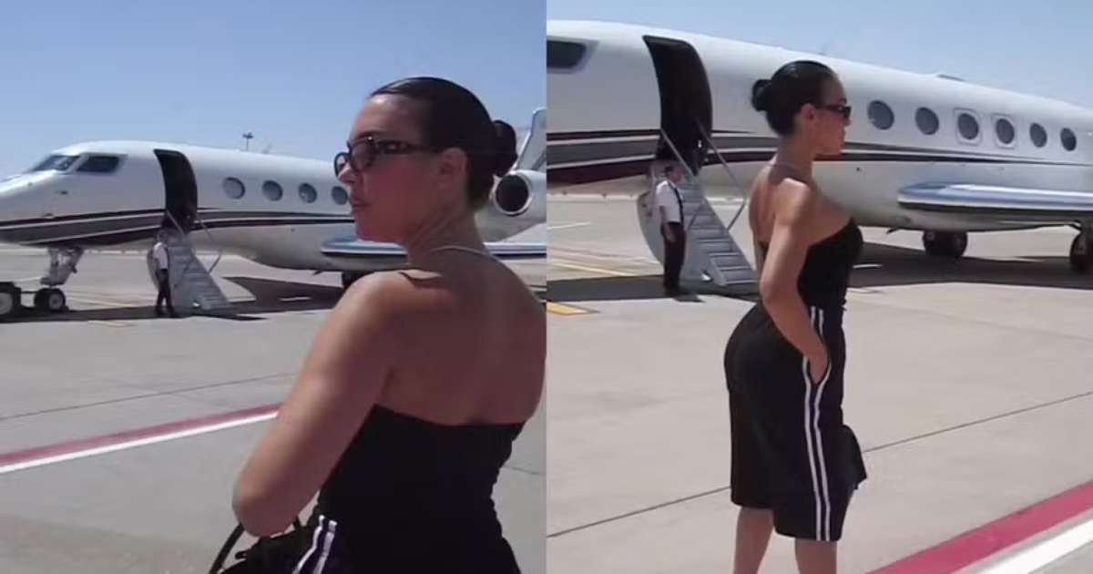 Esposa de Cristiano Ronaldo posa diante de jatinho de R$ 360 milhões: 'Tem mais de onde isso veio'