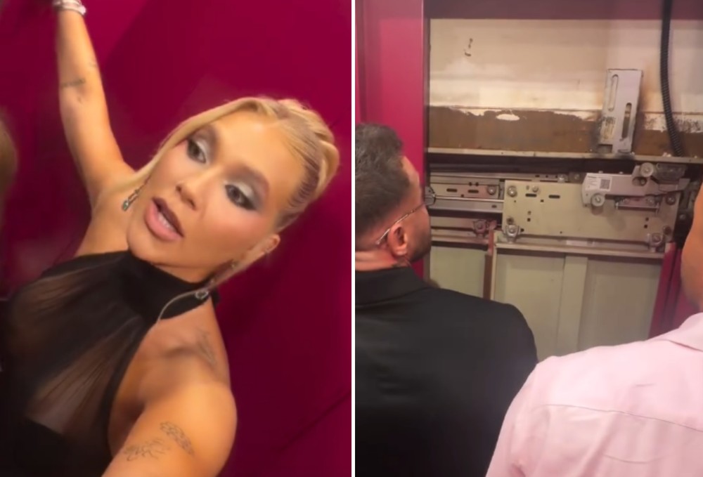 Virginia Fonseca fica presa em elevador em meio à festa de gala com famosos: 'Vou passar mal' — Foto: Reprodução/Instagram