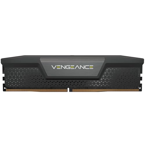 CORSAIR Memória Vengeance DDR5 RAM 16GB (1x16GB) 5200MHz CL40-40-40-77 1,25V AMD Expo Intel XMP 3.0 Desktop Computer Memory – Cinza