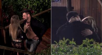 Madrugada agitada! Ana Bruna e Renê Thristan dão primeiro beijo de A Fazenda 18