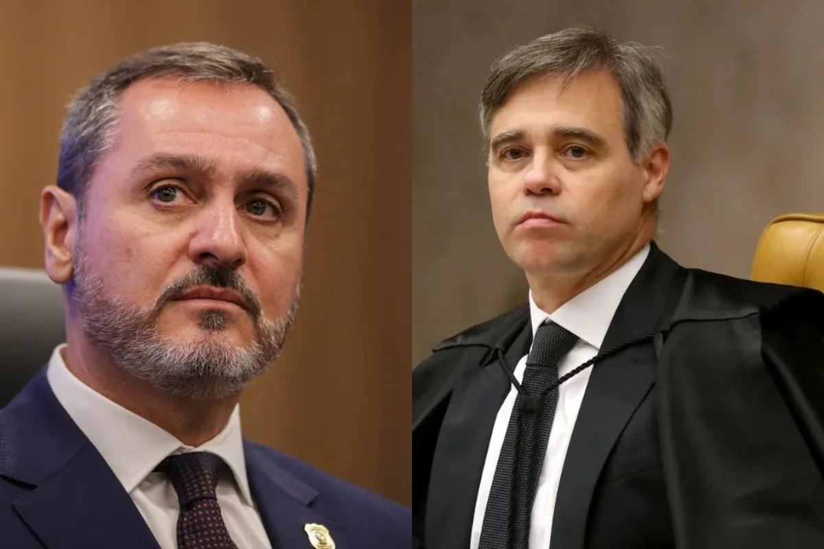 Andrei Rodrigues diretor da PF e André Mendonça ministro do STF